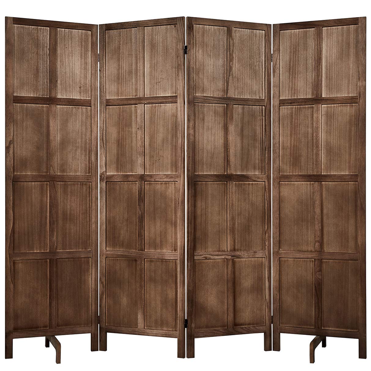 RHF 6 Ft.Tall 19" Rustic Room Dividers, Folding Privacy Screens