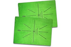 COSPORTIC Golf Hitting Mat | Golf Training Mat for Swing Path Feedback/Detection Batting | Extra Replaceable Golf Practice Mat 16"x12" | Golf Gifts for Men/Women for Home Indoor Outdoor