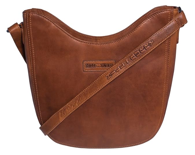 Hill Burry Damen Shopper | aus weichem hochwertigem Rindsleder - Vintage Elegante Fashion Bag Beutel | Umhängetaschen Schulte