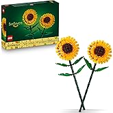 LEGO Sunflowers Building Toy for Kids, Girls and Boys Ages 8+ - Artificial Sunflowers for Home Decor and Display - Birthday G