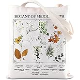 TGBJE Middle Herbology Tote Bag Game Inspired Gift Medicinal Herbs Theme Shoulder Bag