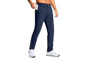 G GRADUAL Men's Golf Pants - 30"/32"/34" Slim Fit Stretch Lightweight Dress Pants for Men with Zipper Pockets Casual Work