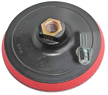 Schleifteller mit Klett M14 125mm inkl. Spanndorn für Bohrmaschine