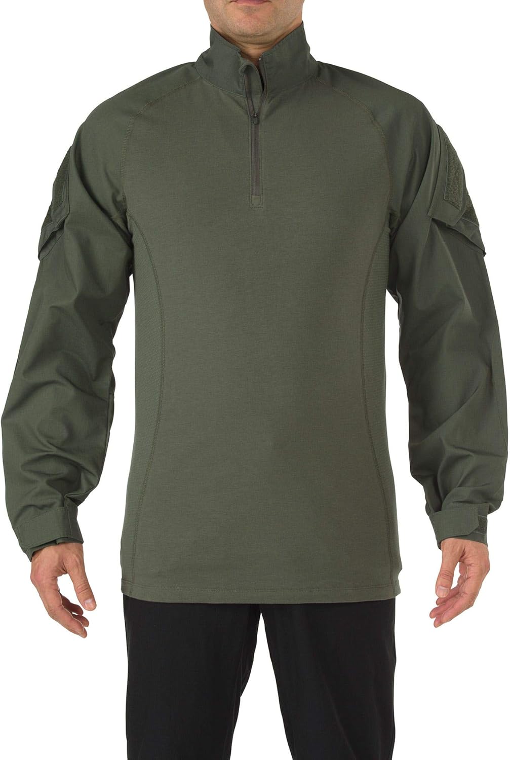5.11 Tactical Men's Rapid Assault Long Sleeve Shirt, Poly/Cotton Ripstop, Shoulder Pockets, Style 72194: Clothing