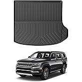 Mixsuper Custom Fit Cargo Liner for New Jeep Grand Cherokee 2026 2025-2022, Only for 5 Seats, All Weather Cargo Mat Rear Trunk Liner Black