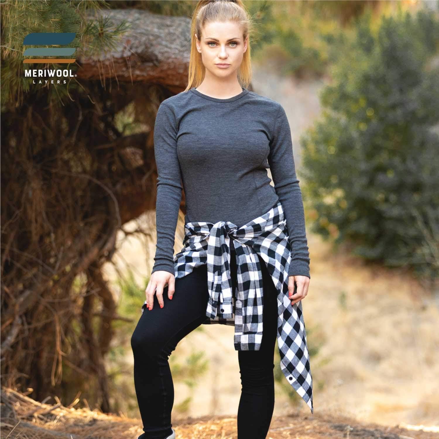 MERIWOOL Womens Merino Wool Base Layer Thermal Pants: Clothing