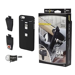 Nite Ize Original Steelie Connect Case System for iPhone 6 Plus/6s Plus - Phone Case + Magnetic Car Vent Mount