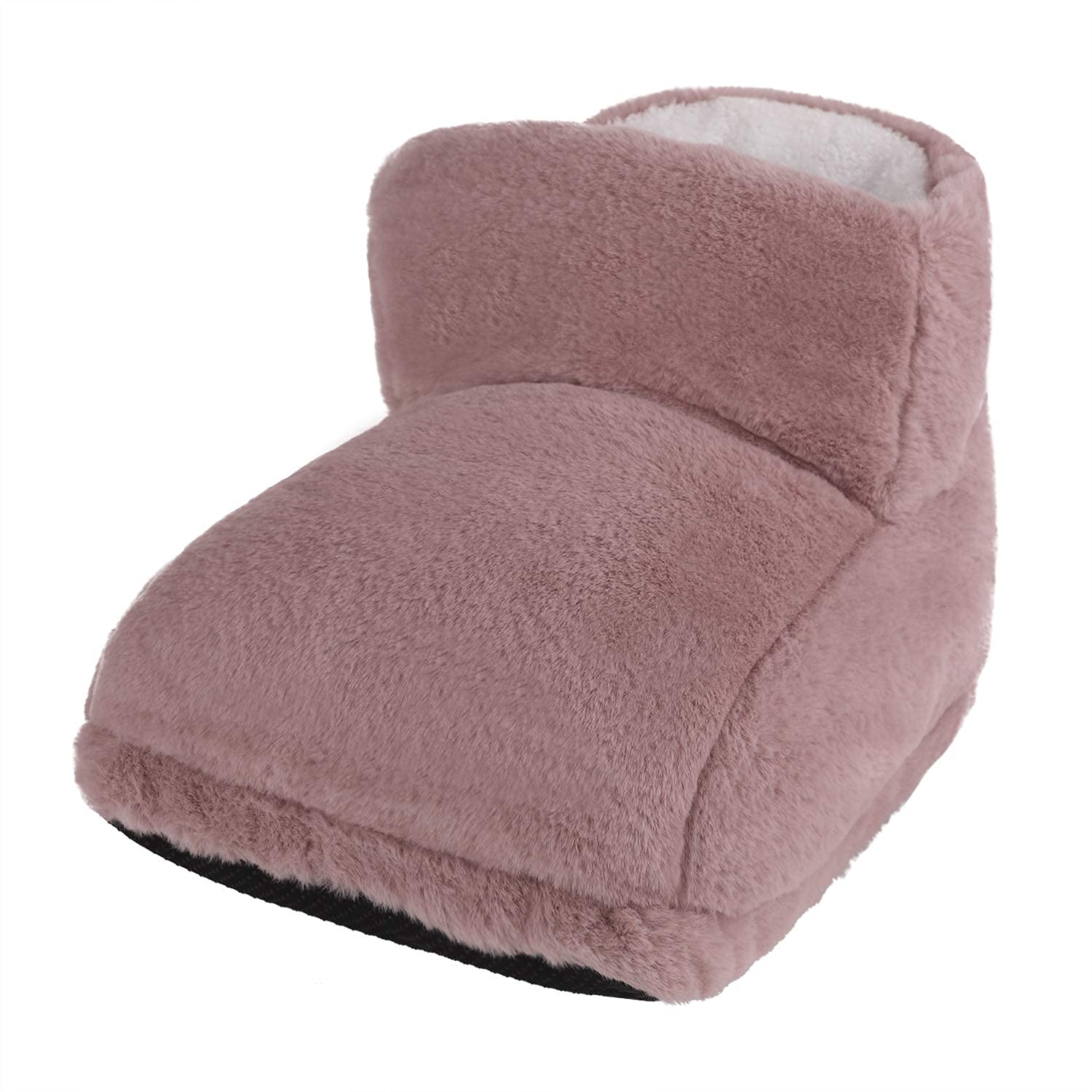 Cozy USB Rechargeable Electric Heated Foot Warmers Winter Home Office Thick Plush Foot Heater Thermal Heating Pad Cushion Heat Therapy Feet Warmer Boots Footwear…