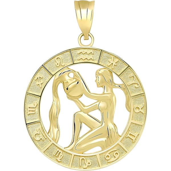 10k Yellow Gold Friendship Symbol Pendant - Chinese/Japanese Rope Style Necklace - View #2