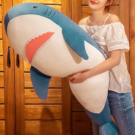 Amazon サメ縫い包み 巨大 抱き枕 かわいい くじら 昼寝枕 ふわふわ 店飾り 添い寝 女の子 彼女 クッション お誕生日 安眠グッズ 添い寝枕 ギフト キャラクター 癒し系 萌え萌え 人気 インテリア 60 1cm ぬいぐるみ おもちゃ
