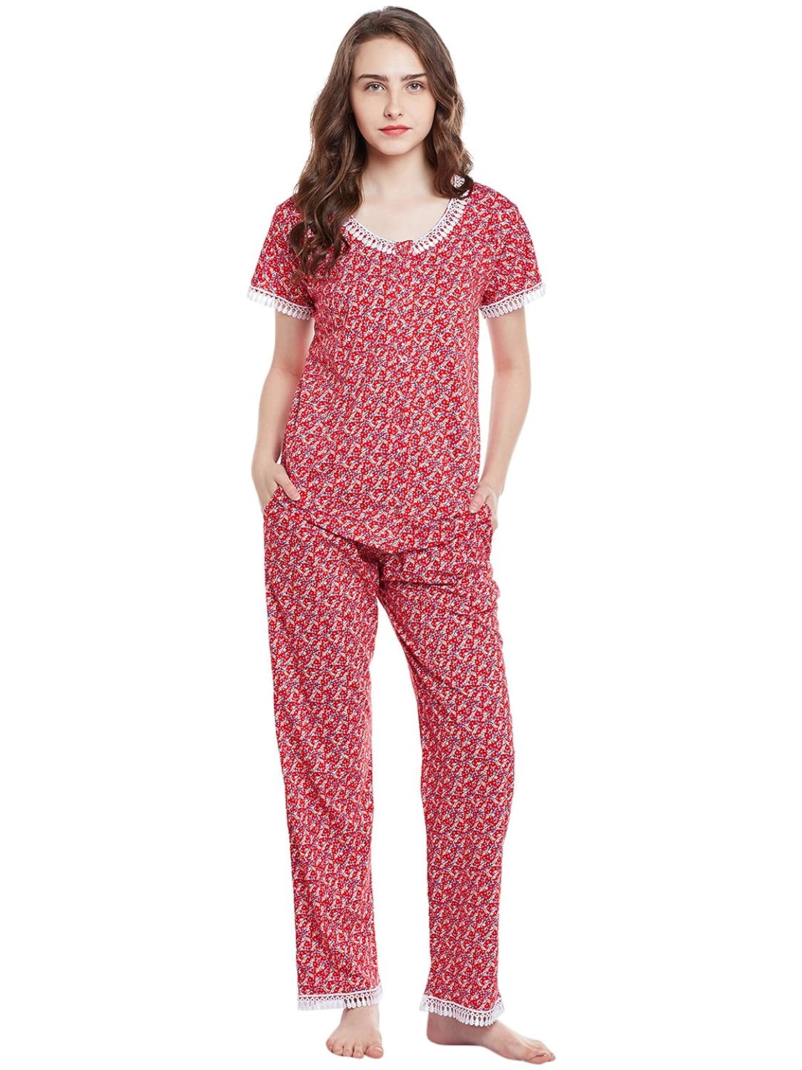 claura cotton printed lower and top (night suit set )