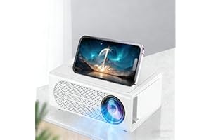 1080P Mini Projector, Portable Movie Projector, Compatible with Smartphone HDMI USB TV Stick for Indoor Outdoor Use,US Plug