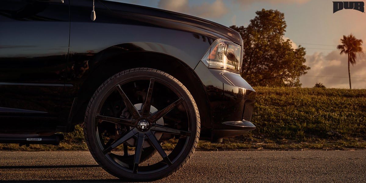 20" Inch DUB Push Gloss Black Wheels Rims Only | Set of 4 | Includes Free Wheel Club LA T-Shirt | Fits Chevy Ford GMC Cadillac Dodge Ram Toyota Lincoln Nissan Trucks