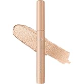 L'Oreal Paris Le Shadow Stick Shimmer Eyeshadow, High-Pigment, Long-Lasting, and Blendable Cream Eyeshadow Stick, Transfer and Smudge-Resistant Eye Makeup, Peach Lights