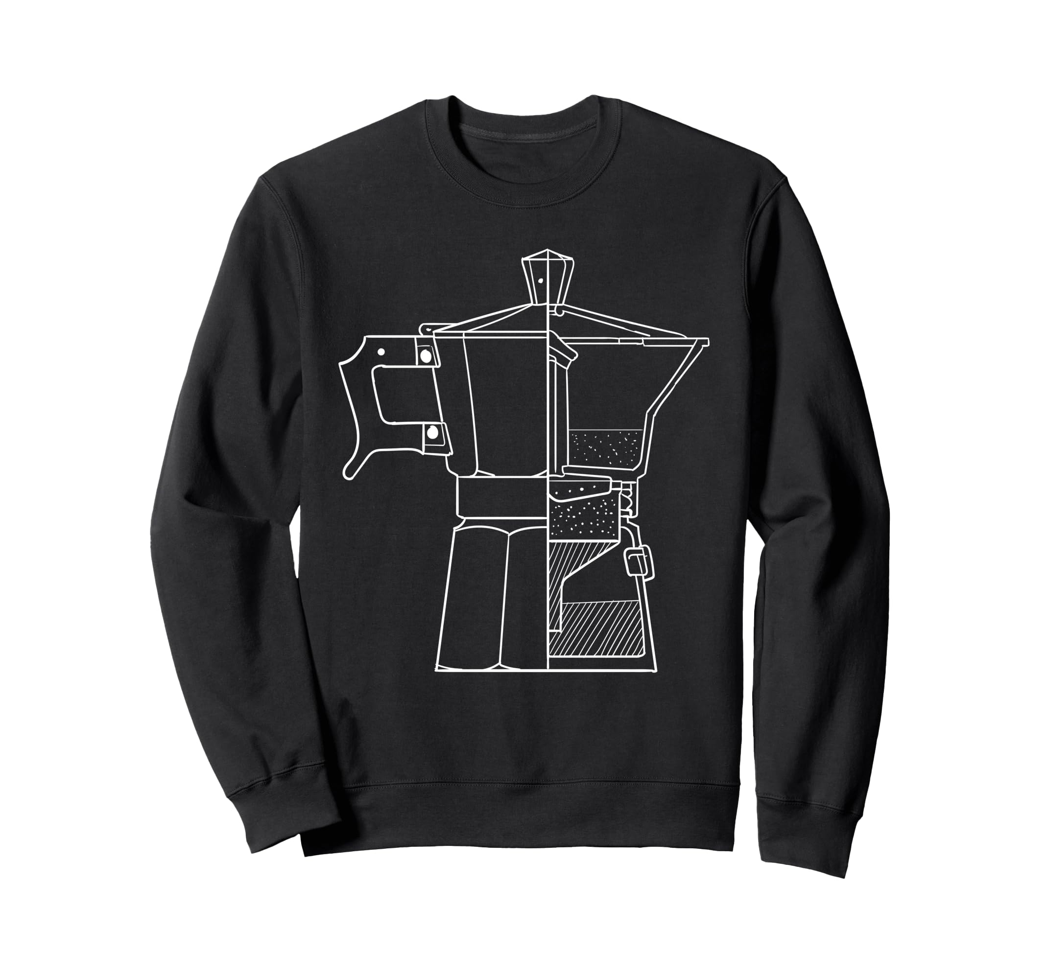 Moka Pot Italian Coffee Pot - Coffee Lover Sweatshirt