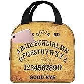 Vintage Ouija Spirit Board Black Reusable Insulated Lunch Bag For Women Men Waterproof Tote Lunch Box Thermal Cooler Lunch Tote Bag For Work Office Travel Picnic