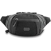 M-Tac Fanny Pack for Men - Small Companion Waist Pack - Tactical Style Belt Bag EDC (Black)