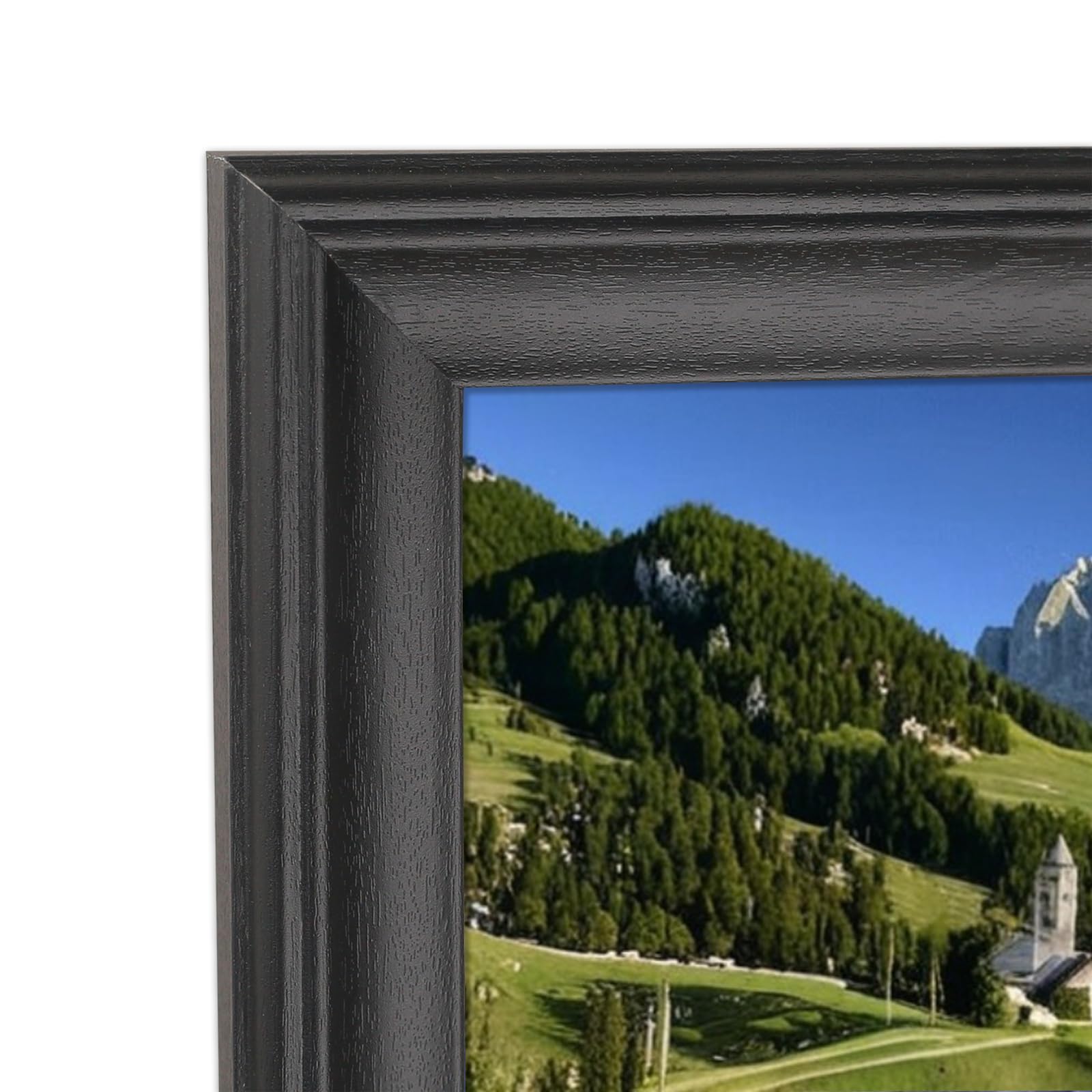 Photo 1 of 16x36 inch Picture Frame Solid Wood Black,Suitable for Panoramic Photo Frame/Posters/Painting/Group Photo/Puzzle (A23B1636) ?