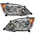 BJTDLLX Headlight Fit 2008-2010 for Toyota Avalon XL/XLS/Limited/Touring Sedan 3.5L, HID Headlamp Replace OE Number 8118507083, 8111007093, Driver & Passenger Side (Left+Right)