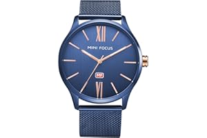 MF MINI FOCUS Men Watches Minimalist Sport Style Wrist Watches (Waterproof/Luminous/Calendar) Silicon Strap Fashion Cool Watch for Men
