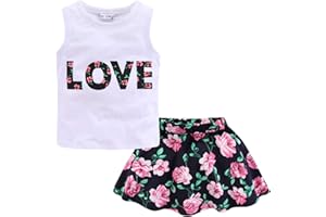 Mud Kingdom Girls Outfits Holiday Summer Lace Floral Collar Short Sets