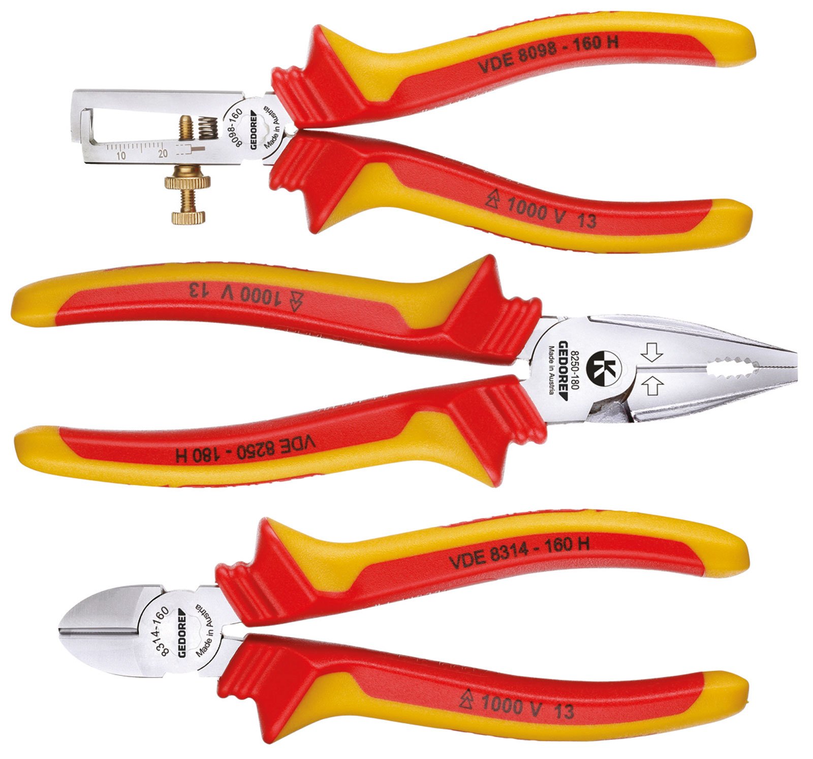 Gedore RZB2 5 VDE Pliers Set