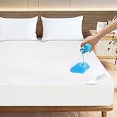 Twin XL Mattress Protector Waterproof Fitted Bed Sheets up to 14'' Terry for College Dorm Room Essentials Ultra Soft & Breath