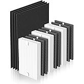 Ecofort HPA5300B Replacement Filter Compatible with Honeywell HPA5300, HPA5350, HPA3300 Air Purifiers, 3 Premium + 6 Carbon Filters + 4 Pre-Filter, Part# HRF-R3, HRFSC1, HRF-A300 & HRF-ARVP300 (R/S/A)