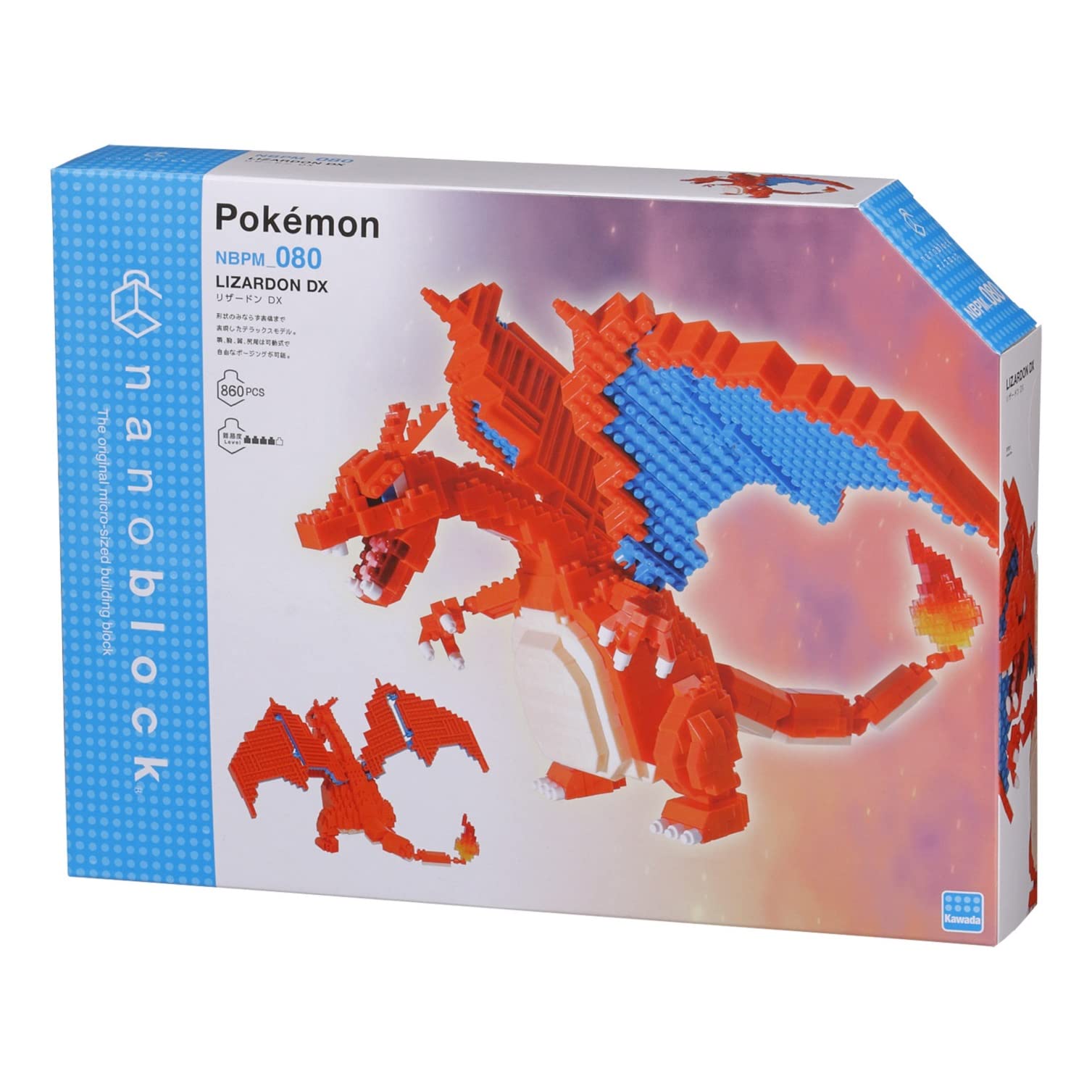 Bandai NBPM106 Nanoblock en-ES/Arcanine Kit détaillé de Construction
