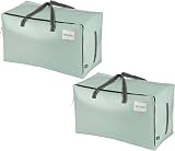 VENO 2 Pack Heavy-Duty Oversize Storage Bag with Zips and Tag Pocket