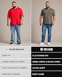 True Classic Mens T-Shirts - Short Sleeve Crew Neck
