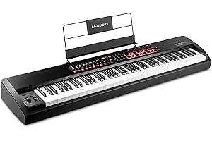 M-Audio Hammer 88 Pro – 88 Key USB MIDI Keyboard Controller With Piano Style Weighted Hammer Action Keys, Beat Pads, and Soft