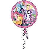 Anagram International My Little Pony Birthday Foil Balloon, 17'', Multicolor
