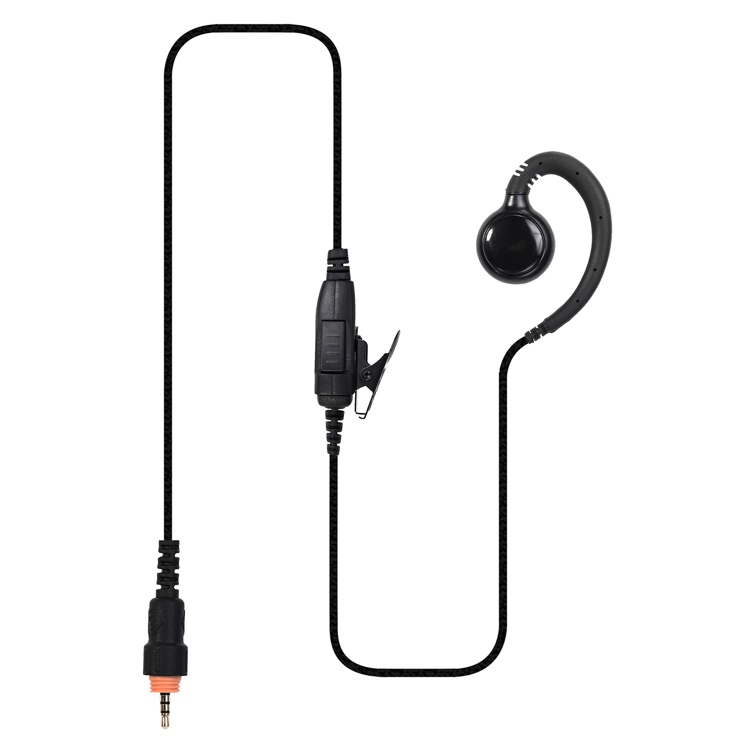 Hoornie Headset for Motorola CLP446, CLK466, kevlarg-reinforced cable, high security thanks to C-shaped headphones, a variety of functions for every area
