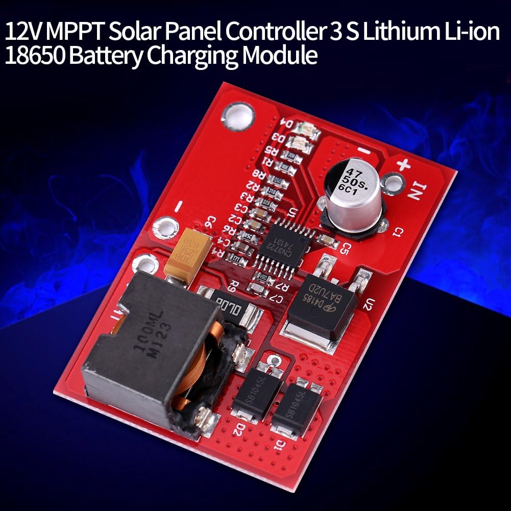 Battery Charging Module 12V MPPT Solar Panel Controller 3 Series Lithium Liion 18650 Battery