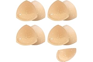 BeaGirl Waterproof Swimsuit Bra Pad Inserts 4 Pairs,Push up Sewn Padded Bathing Suit Insert for Swimsuits Sport Bikini