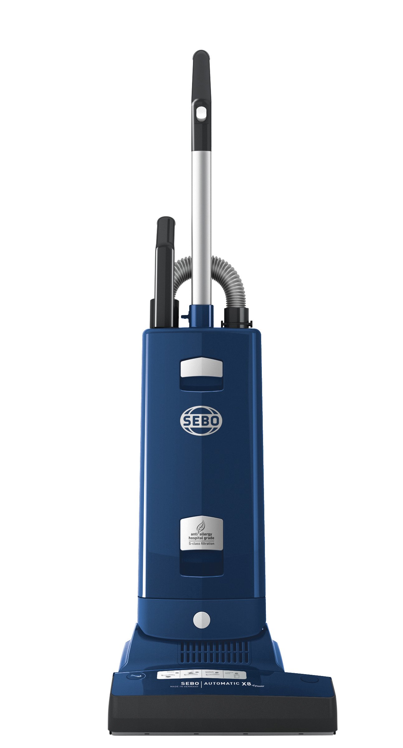 SEBO 91556GB Automatic X8 WideTrack, Upright vacuum, Navy Blue/Silver