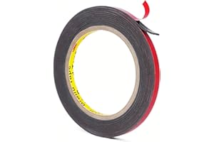 BULINA Automotive Acrylic Plus Tape for Exterior Attachment 1/4''×10.8 Ft Made of 3M PT1500 Strong Double Sided Tape Heavy Duty for Car Trims, Body Side Moldings and Claddings, Side Mirrors