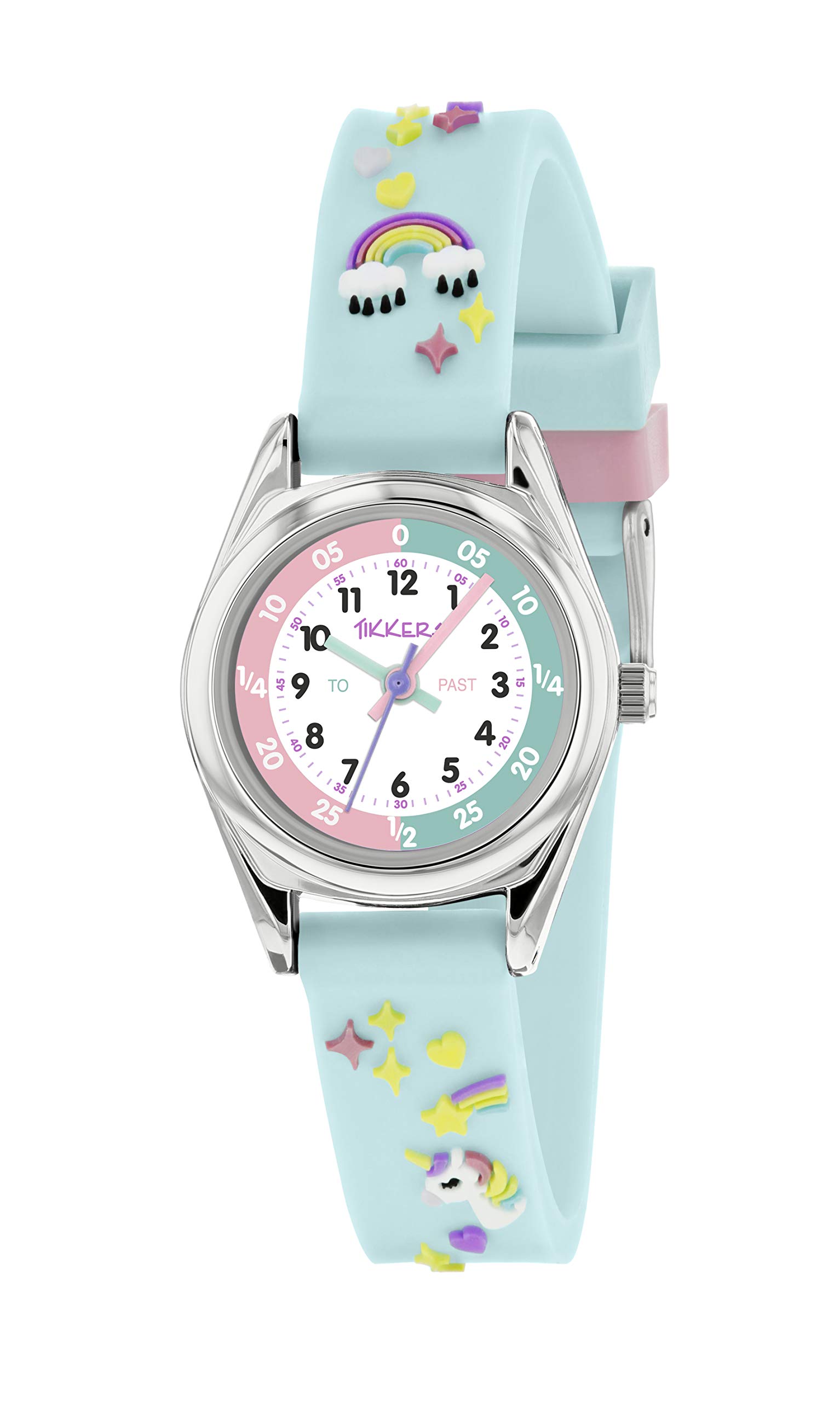 Tikkers Unicorn Theme Time Teaching Watch - NTK0019