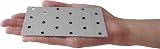 LLB Joining Plates Pack of 10 120x60x2mm Galvanised Z275 275g/m2 18 Holes view 3