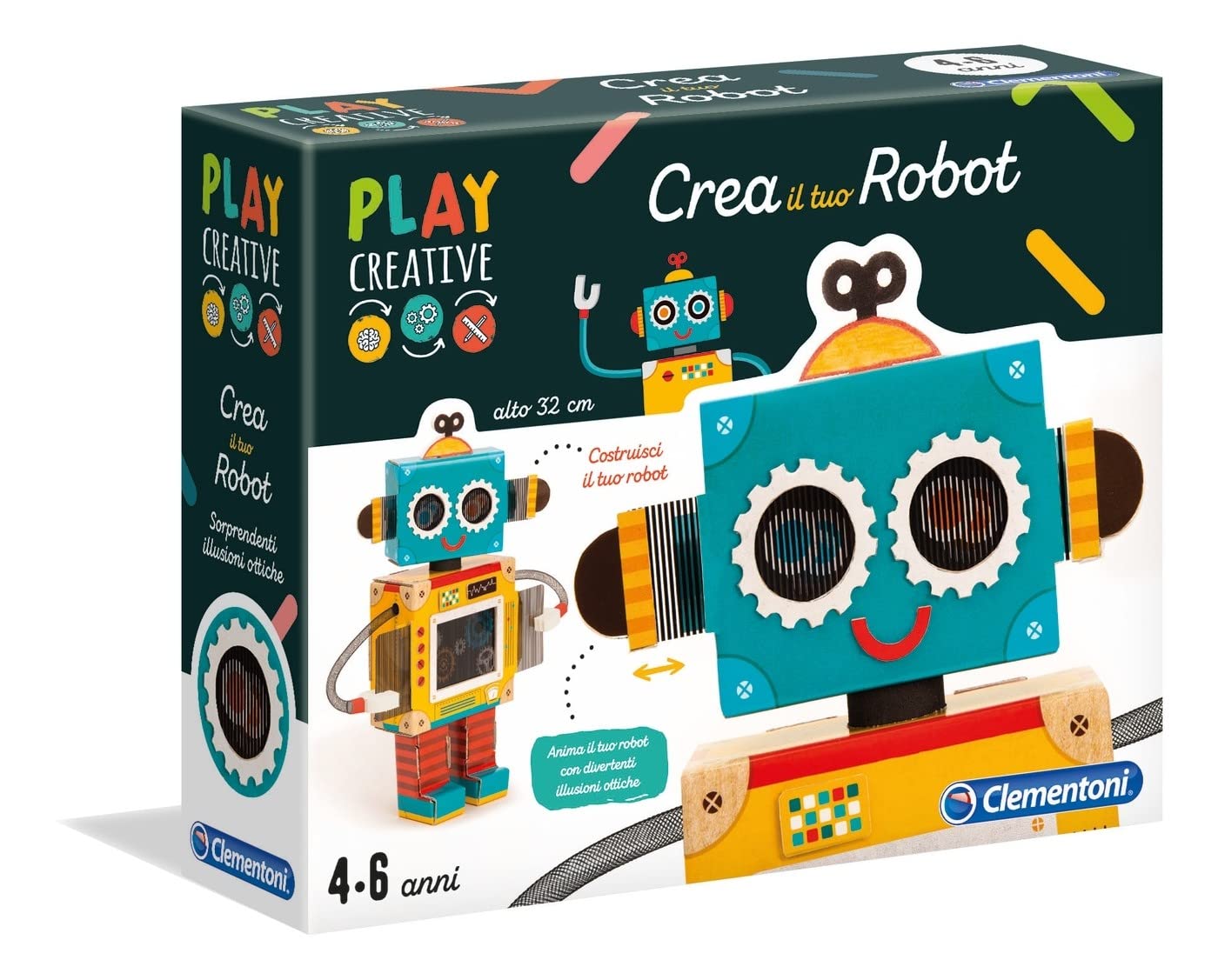 Clementoni Play Creative Creating Your Own Robot Game, Multi-Colour, 15262