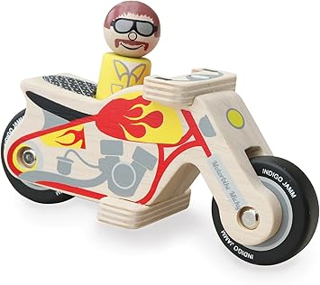 wooden motorbike toy