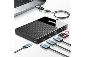 YOTUO 1TB External Hard Drive, USB C Multiport Hub HDD 7-in-1, USB 3.0, SD/TF Card Reader, Docking S...