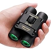 30X60 Small Binoculars for Adults Folding Bird Watching - Aurosports Mini Compact Binocular for Kids High Power Easy Focus Binoculars for Travel Hunting