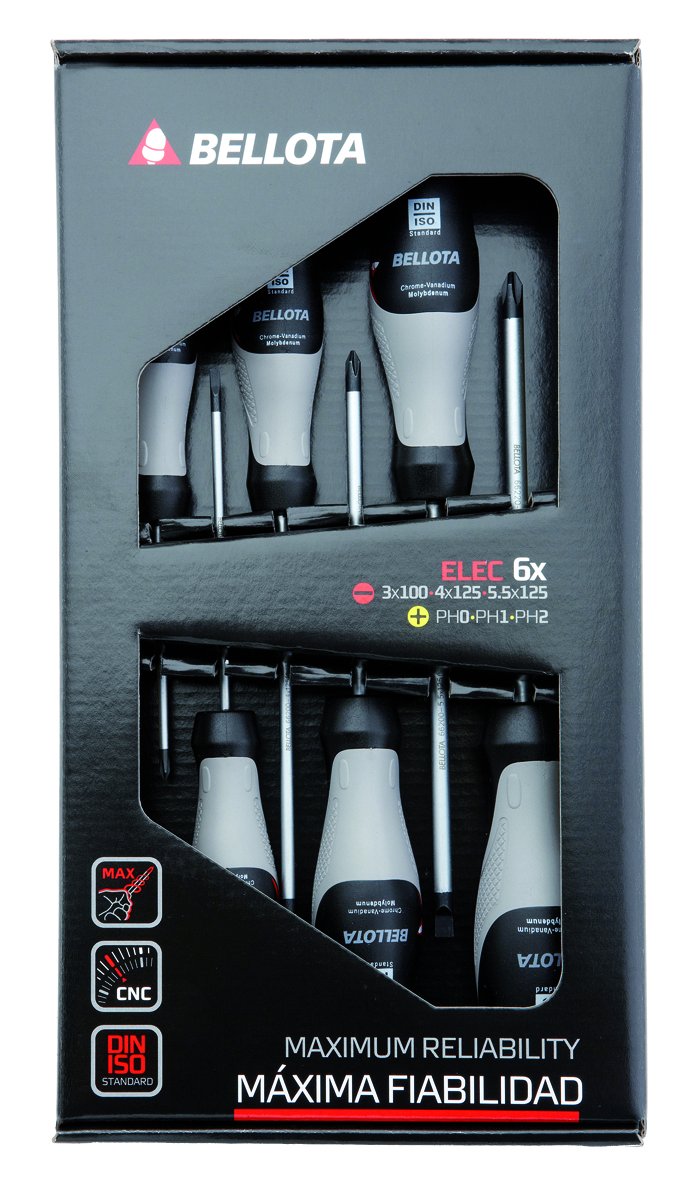 Bellota 66291-ELEC Pack of 6 Electrician Screwdrivers