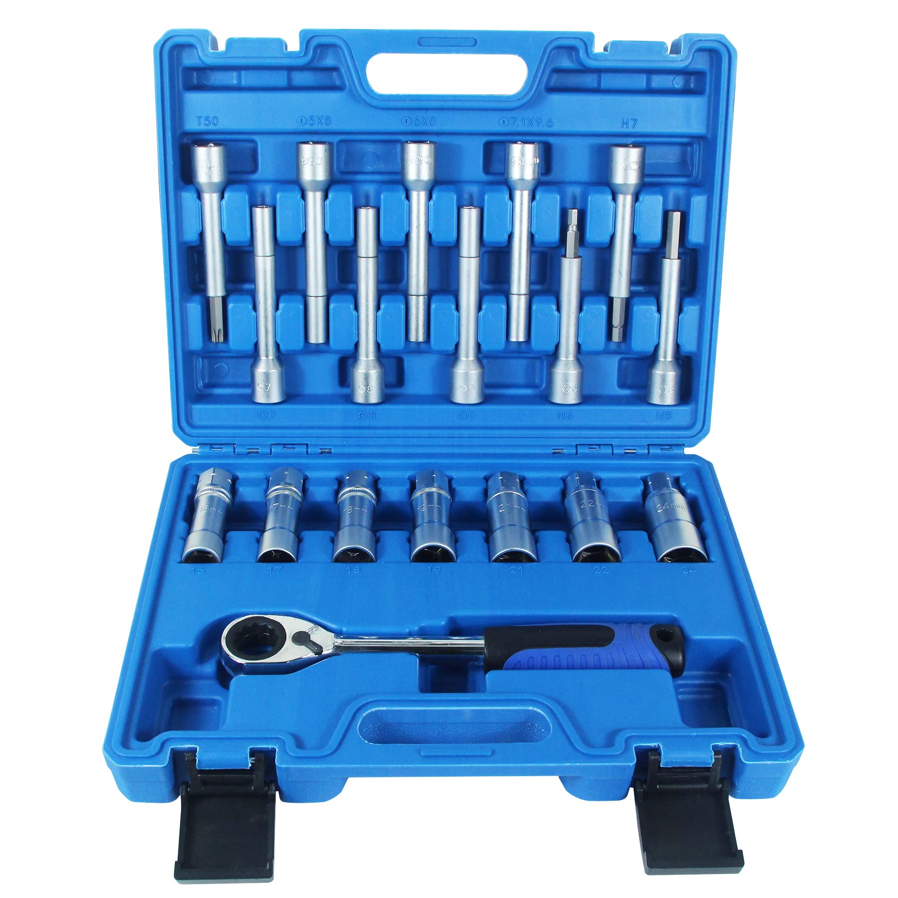 Photo 1 of UTMALL 18PCS Steering Hub Suspension Shock Absorber Strut Nut Removal Tool Socket Kit