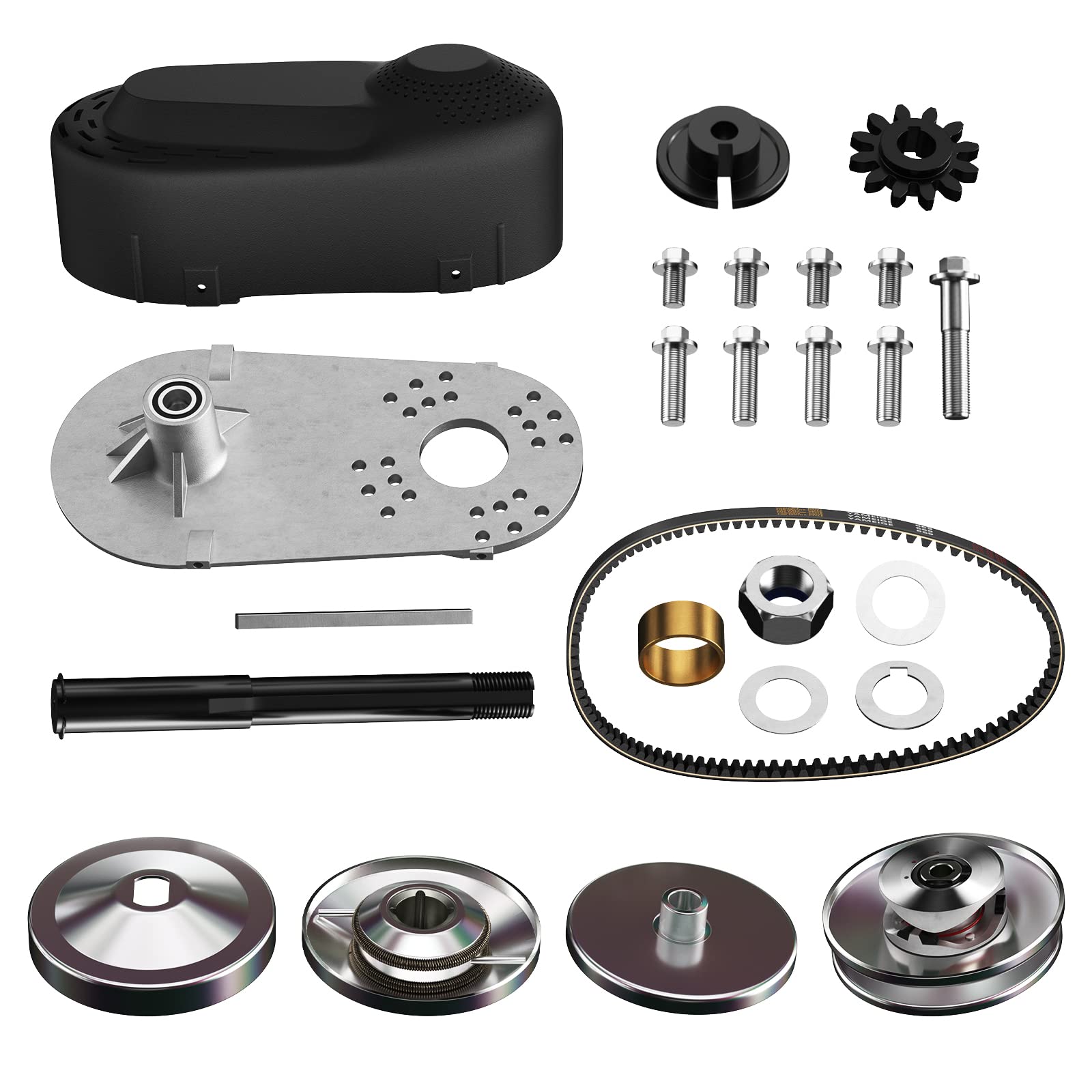 Photo 1 of Torque Converter 3/4" Go Kart Clutch Kit 12T 35 Chain CVT TAV2 Manco Comet Drive Belt Compatible for Mini Bike Predator Driver Pulley Replacement Set - 30 Series