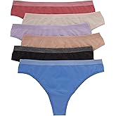 Hanes Women's Seamless Underwear Pack, Comfort Flex Fit Bikini Boyshort or Thong Panties, 6-Pack