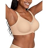 Vertvie Wireless Bras for Women No Underwire Supportive Mesh Crossover Bra Seamless Push Up Full Coverage Everyday Bralettes