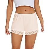 MANCYFIT Bloomers for Women Pettipants for Under Dresses Lace Trim Culottes Slip Skirt Half Slip Shorts